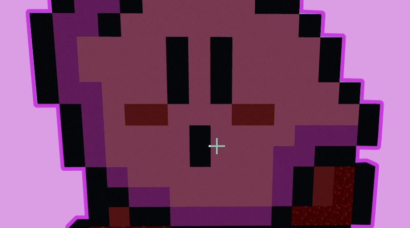 Como Fazer o Kirby No Minecraft Em Pixel Art