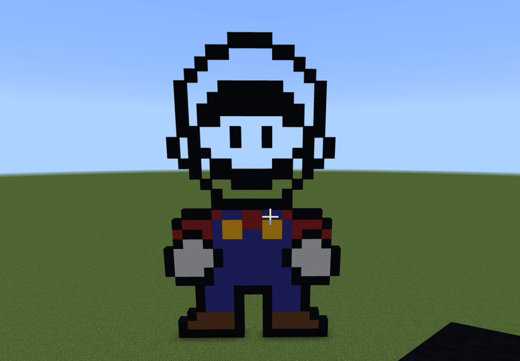 Como Fazer O Super Mario No Minecraft em Pixel Art - Parte 4