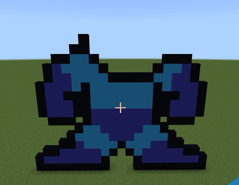 Como Fazer o Megaman em Pixel Art no Minecraft - Parte 2