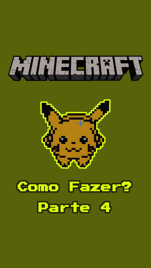 Como Fazer O Pikachu No Minecraft em Pixel Art - Parte 4