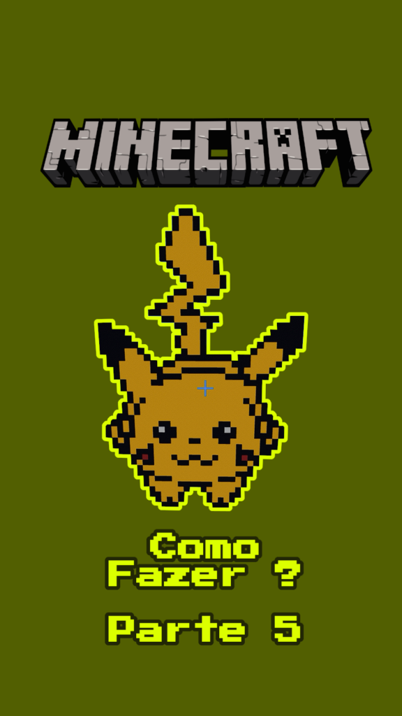 Como Fazer O Pikachu No Minecraft em Pixel Art - Parte 5